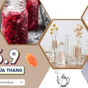 Gian hàng đồ thủy tinh, gốm sứ trang trí phòng ngủ thêm hoàn hảo