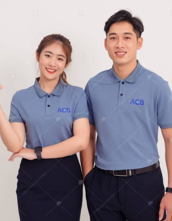 mẫu áo polo đồng phục do hải anh thiết kế