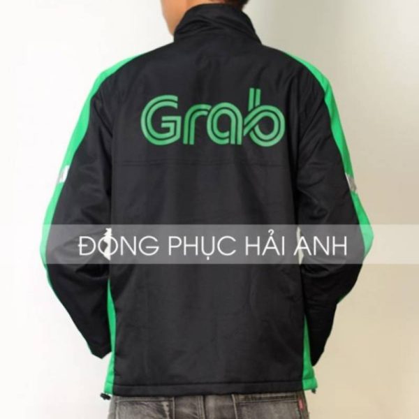 Mấu áo khoác đồng phục công ty Grabbike