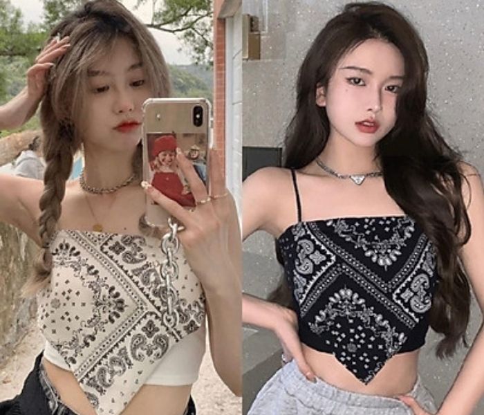 Mẫu áo 2 dây croptop cực chất được nhiều chị em ưa chuộng