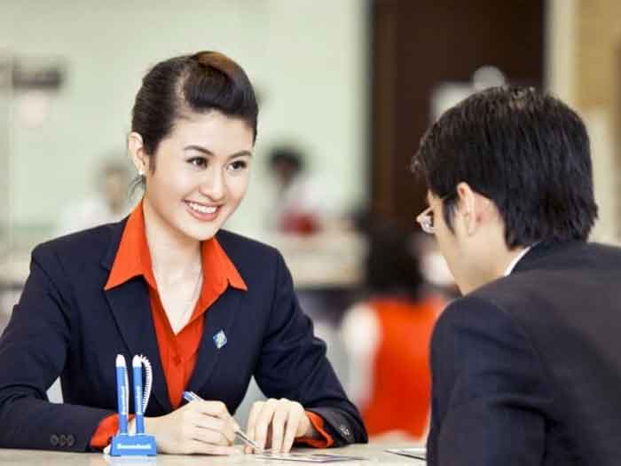 Trang phục vest ngân hàng saocombank