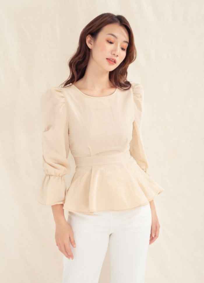 Peplum phối quần âu cực thanh lịch