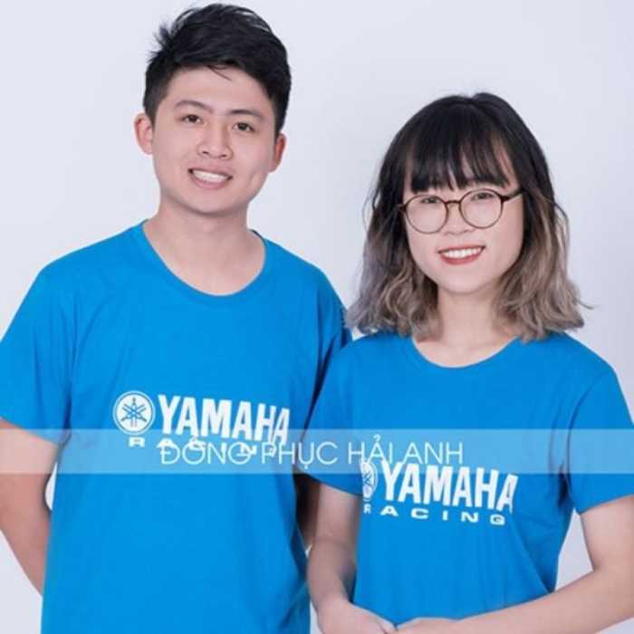 Mẫu áo yamaha với logo thiết kế trước ngực áo dễ nhìn