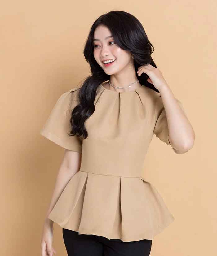 Áo peplum thời trang nữ công sở