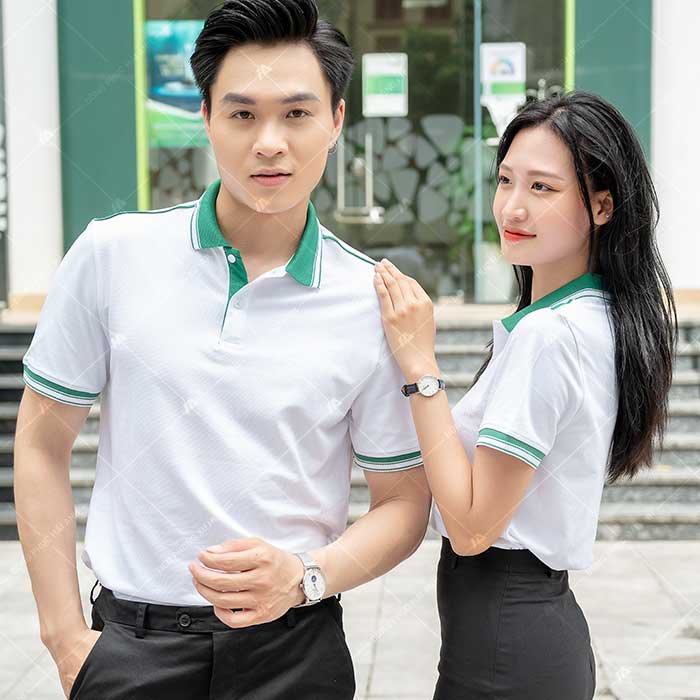 Trang phục áo polo giá rẻ chất liệu vải cotton