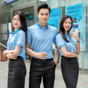 Áo polo đồng phục ngân hàng ACB trang nhã