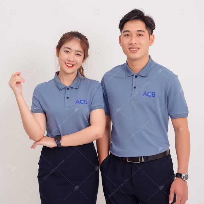 Đồng phục công sở thanh lịch với áo polo tay ngắn