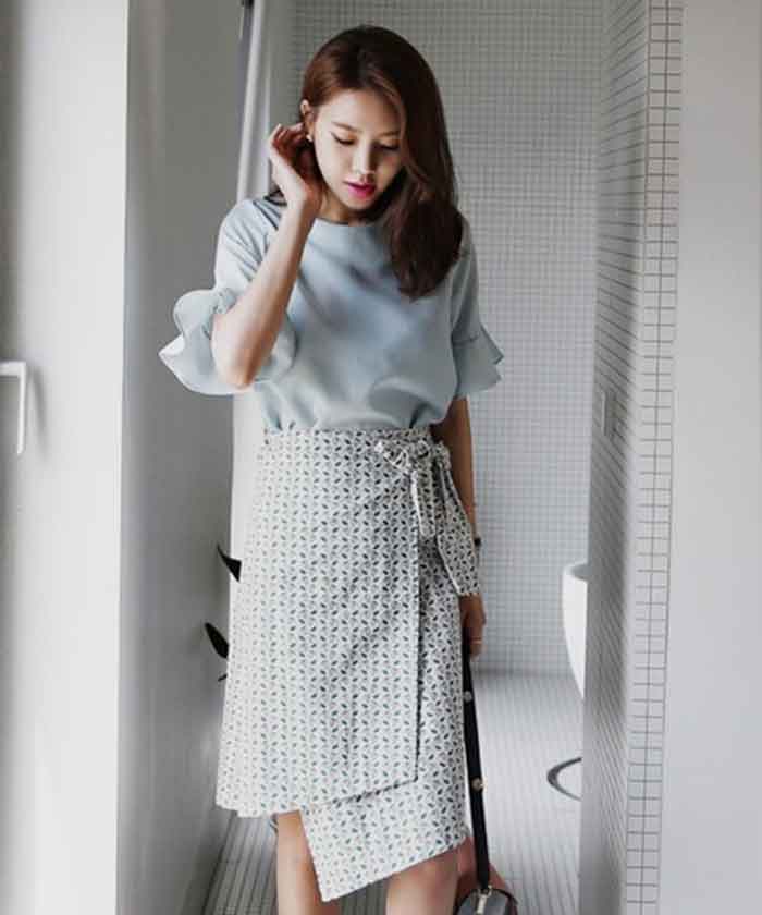 Mẫu váy quấn Wrap skirt