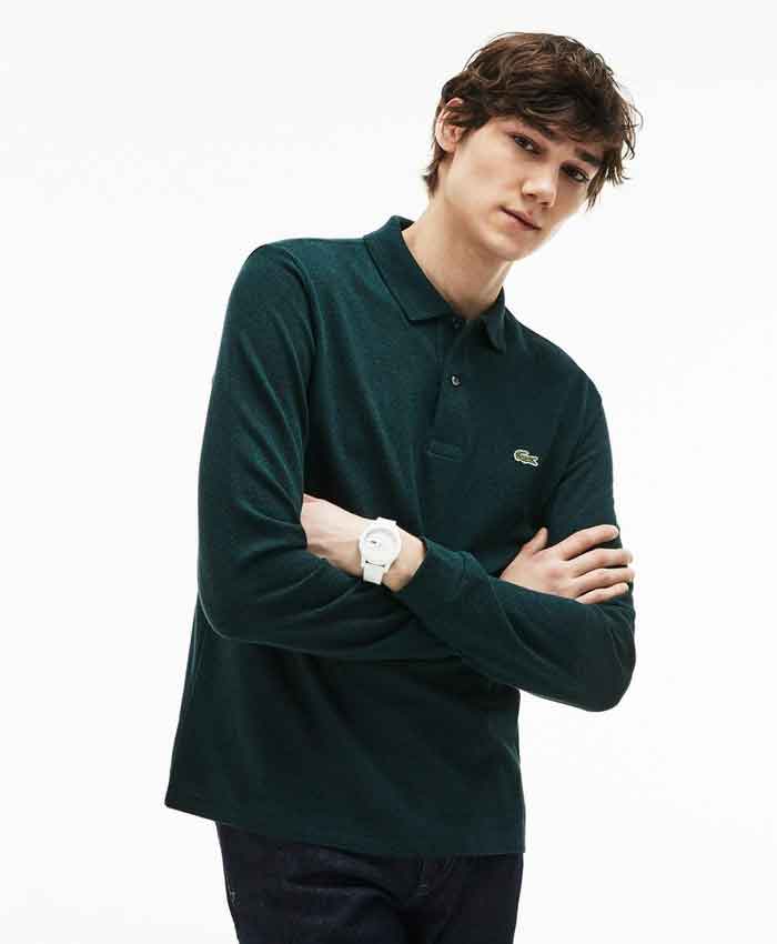 Áo polo dài tay nhãn hiệu Lacoste