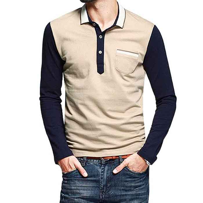 Áo polo phối tay raglan cho các quý ông lịch lãm