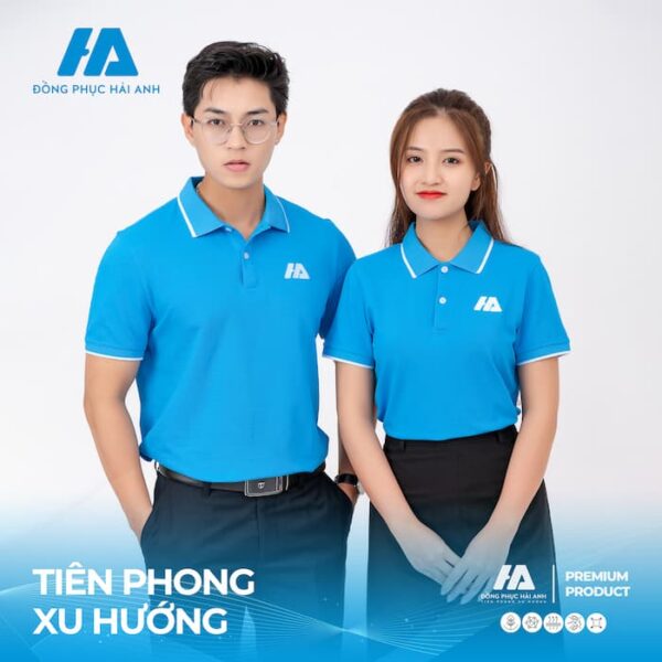 Thời trang đồng phục áo polo dáng suông cao cấp - Đồng phục Hải Anh