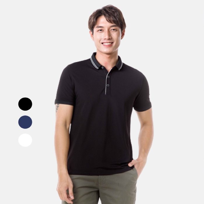 Áo polo basic đơn sắc hiệu Coolmate có 3 màu cho nam lựa chọn