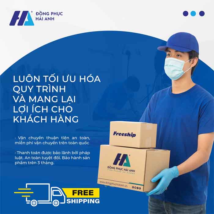 Thời trang Hải Anh cung cấp dịch vụ miễn phí vận chuyển trên toàn quốc