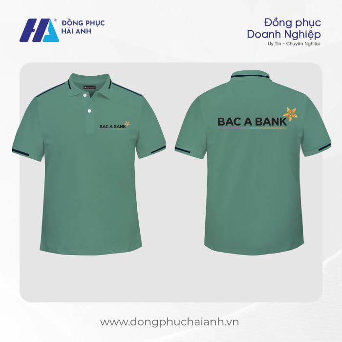 Polo đồng phục Ngân hàng Bắc Á Bank được may và in bởi Thời trang Hải Anh