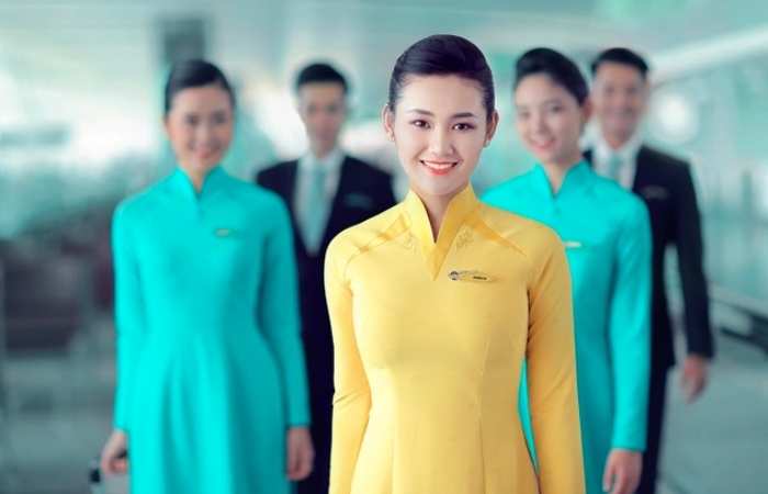 Mẫu áo dài đồng phục công sở của hãng hàng không Vietnam Airlines