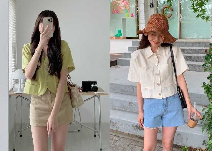 Phái đẹp có thể mua sơ mi nhà Audrey trên Shopee