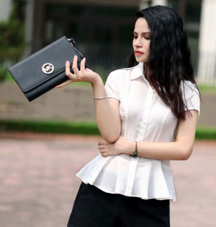 Áo sơ mi kiểu dáng peplum cho cô nàng khoe vòng 2 quyến rũ