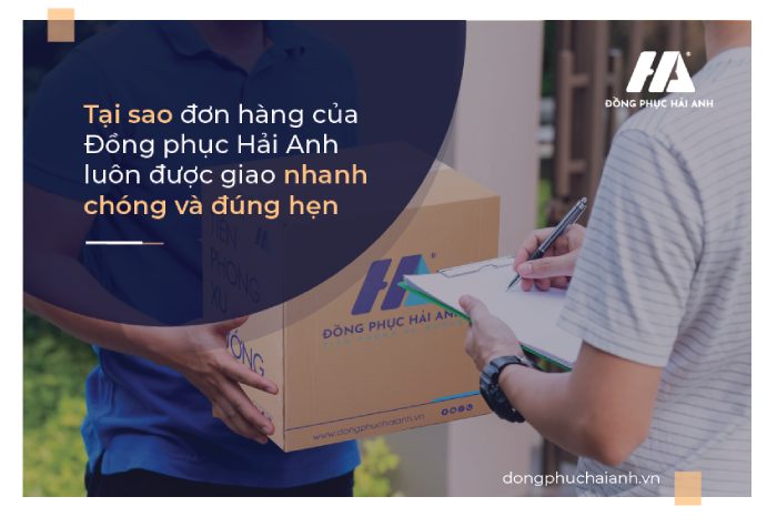 Đồng phục Hải Anh luôn đảm bảo mọi tiến độ trong quá trình sản xuất và giao hàng cho khách