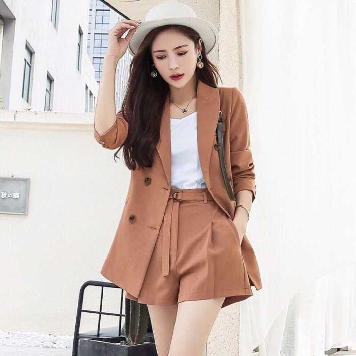 Set vest ngắn màu nâu hot trend 