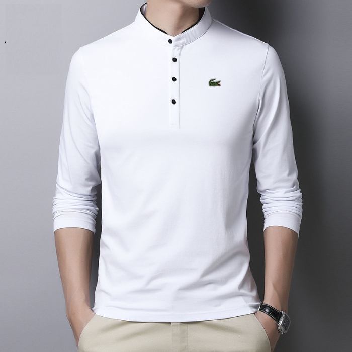 Áo thun cổ trụ trẻ trung hiệu Lacoste