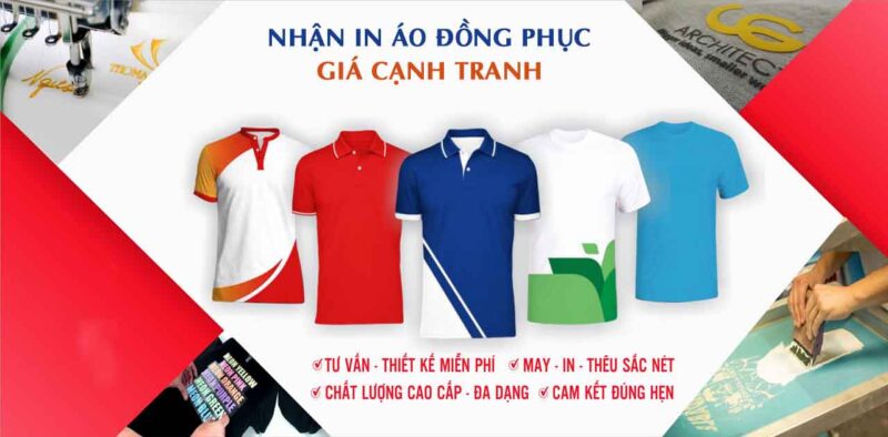 Xưởng in áo đồng phục số lượng lớn uy tín, giá rẻ