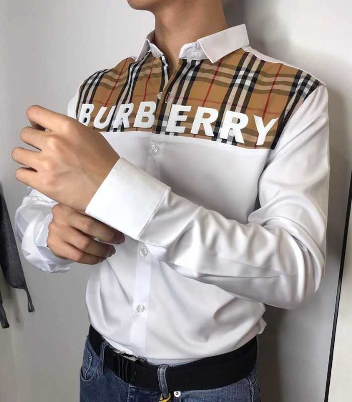 Sơ mi Burberry giúp cánh mày râu nâng tầm gu ăn mặc