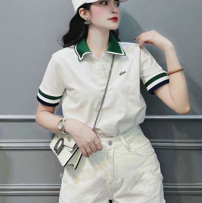 Polo được thiết kế từ vải cotton cao cấp hiệu Lacoste