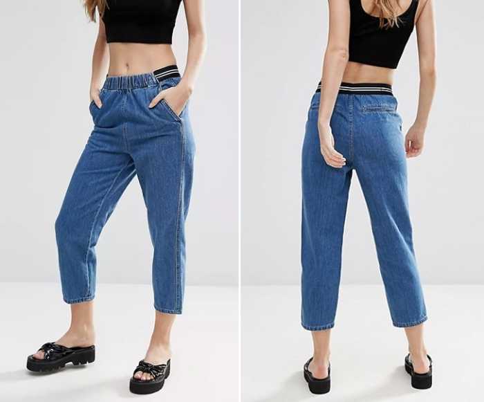 Quần jean baggy mix áo croptop khoe trọn vòng eo thon