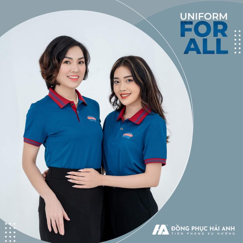 A blue uniform shirt