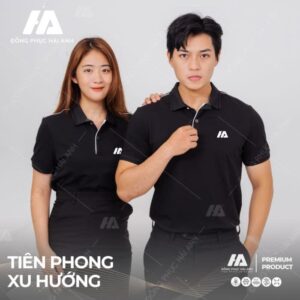 Áo polo nam nữ đồng phục công ty cổ dệt- Đồng phục doanh nghiệp Hải Anh