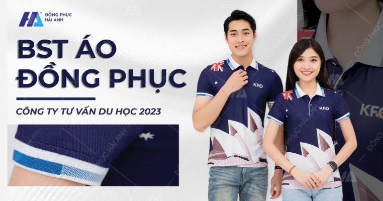 Bộ sưu tập mẫu áo đồng phục công ty tư vấn du học- Đồng phục Hải Anh