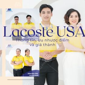 Thông tin, ưu nhược điểm và giá thành vải cá sấu Lacoste USA- Đồng phục Hải Anh