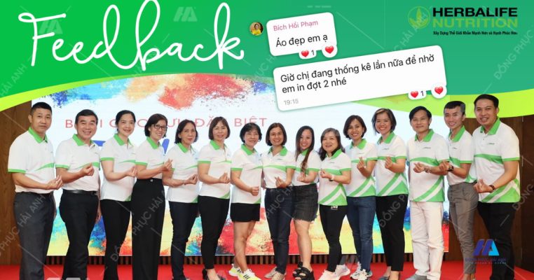 Feedback đồng phục Công ty Herbalife Vietnam- Đồng phục Hải Anh