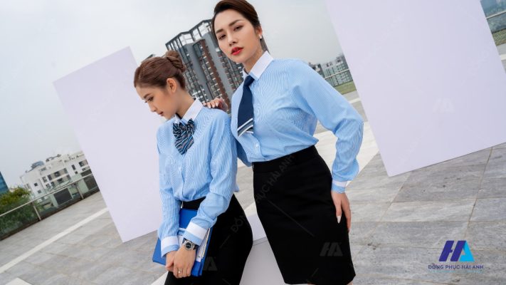 vải may áo sơ mi nữ đẹp- Đồng phục Hải Anh